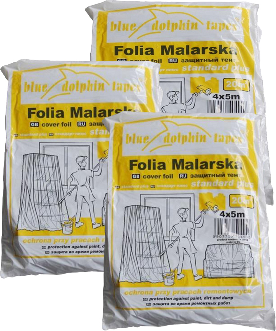 Плівка поліетиленова BLUE DOLPHIN полотно, 4 м, 5 м, 13 мкм, прозорий